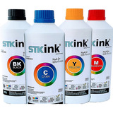 4 X 500ml Tinta Pigmentada Para Impressora Epson L395 E0015