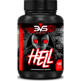 Hell Termogênico 120 Cápsulas - Fórmula Com 7 Ingredientes Contendo: Cafeína, L-carnitina, L-tirosina, Tcm, Picolinato De Cromo E Vitaminas