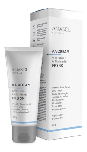 Anasol Clinicals Aa Cream Fps 60 Antirrugas Antioxidante 40g