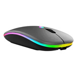 Mouse Rgb Led Anatômico Sem Fio Bateria Recarregável 2,4g