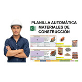 Planilla Cálculo De Materiales