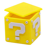 Caja Multiusos Mario Bros Question Box Impresa En 3d Matte