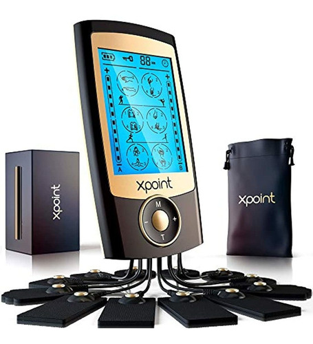 Xpoint Dual Channel Luxury Tens Ems Unit Muscle Stimulator -