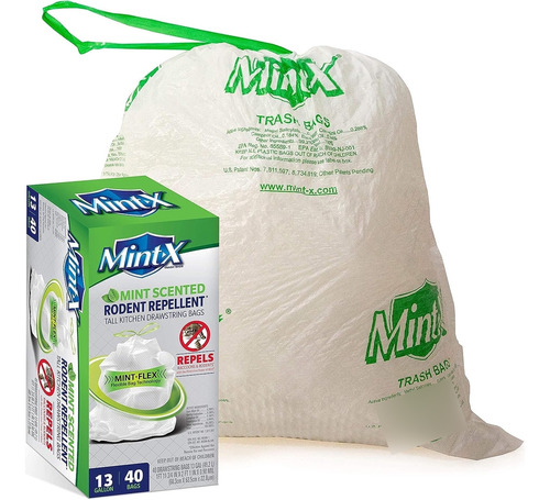 Mintflex - Bolsas De Basura Repelentes De Roedores, Bolsas A