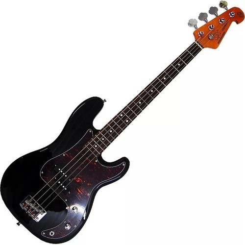 Baixo 4 Cordas Precision Bass Sx Spb62 Preto Passivo Com Bag Orientação Da Mão Destro