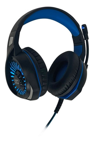 Auricular Gamer Gtc Hsg-603 C/ Luz Led Megasoft Caballito Color Negro