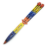 Navaja Mariposa Balisong Práctica Daga Acero Inoxidable