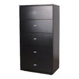 Cajonera Cómoda Chifonier Negro Mejor Precio!! De Mueblesrem