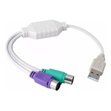 Adaptador Convertidor Usb 2.0 Teclado Mouse Antiguo Cable