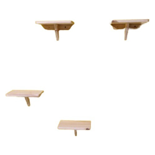 Gimnasio De Pared Para Gatos - Estantes Chicos De Madera X4