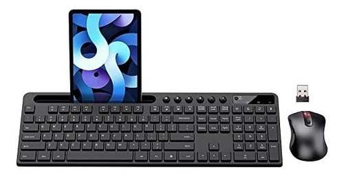 Combo Teclado Y Ratón Inalámbrico, Marvo 2.4g Ergonómico