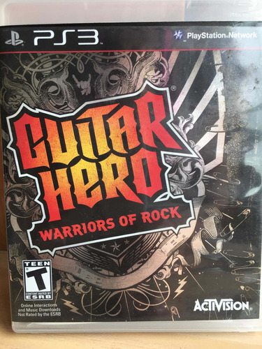 Juego Guitar Hero Warriors Of Rock Playstation 3.