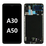 Tela Frontal Lcd Display Com Aro Samsung A30 A50 Incell