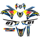 Kit Adesivos Graficos Yamaha Xtz Lander 250 Redbull