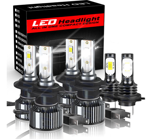 A H7 Kit Focos Luces Led For 2011-15 Volkswagen Jetta A