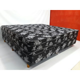 Sommier Queen Size 160x200 Resorte Cama/box Y Colchon