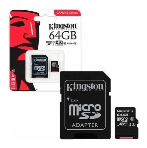 Tarjeta Micro Sd 64gb Kingston Canvas Select //chilehogar