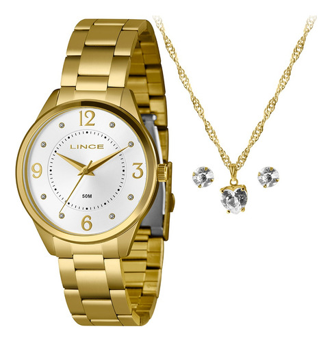   Relógio Feminino Dourado/prata Lrg4746l40 