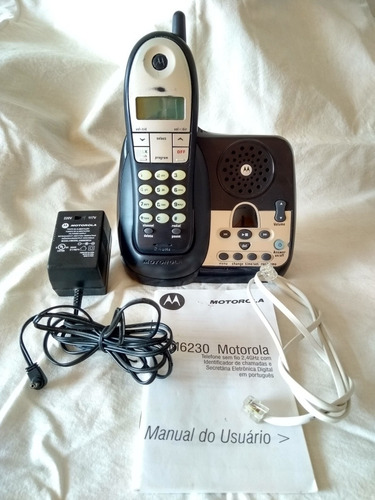 Telefone Sem Fio Secretária Eletrônica Motorola M6230 Usado