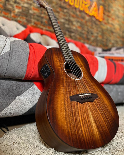 Violão Eletroacústico Seizi Supreme Mini Ryu Mirai Koa Burst