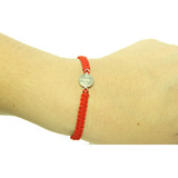 Pulsera Hilo Rojo Tejida San Benito. Protección 