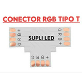 Conector Rgb T Cinta Led 10mm Soldar O Presión Union Supli