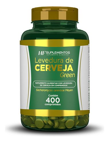 Levedura De Cerveja 500mg 400 Comprimidos Hf Suplements