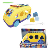 Xilofone Bolofofos Ônibus Com Rodas Resistente Yes Toys