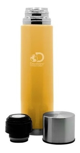 Discovery Termo Acero Inox Mate Camping 1 Litro Amarillo