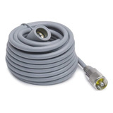 18pl Gris 18' Super Mini-8 Cb Cable De Antena Con Conectores