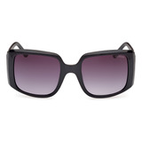 Lentes De Sol Negro Brillante Degradé Guess Gu0009701b