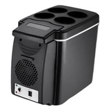 6l Negro Mini Refrigerador De Coche Refrigerador Congelador