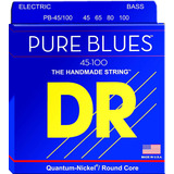Dr Strings Pb-45/100 Azules Puros Bajo Eléctrico Cuerdas