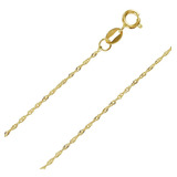 Corrente Cordão Ouro 18k Feminina Singapura 45cm