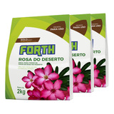 Kit 3 Substrato Rosa Do Deserto Forth 2kg