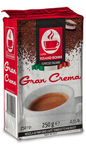 ! Cafe Bonini Molido Gran Crema - Tostado Natural 250g