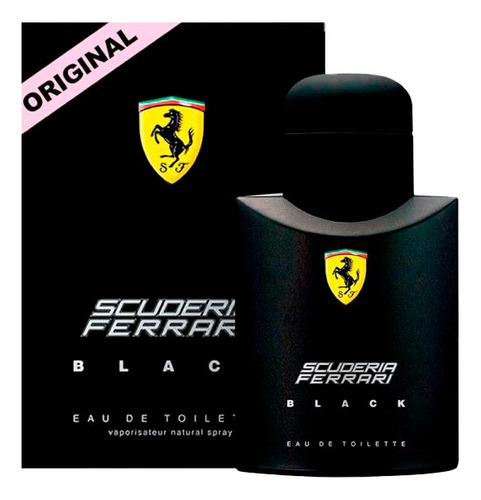 Perfume Ferrari Scuderia Black Edt 125ml Masculino Original Lacrado Made Italia