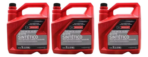 Aceite Sintético 5w30 Motorcraft Diesel Y Gasolina 15 Litros