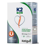 K2 65mcg 30 Gel Caps Saúde Arterial E Saúde  Óssea