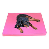 Cama Para Perro Extra Grande Impermeable Resistente 120x95cm Color Rosa