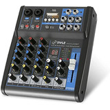 Pyle Professional Audio Mixer Tarjeta De Sonido Consola Sist