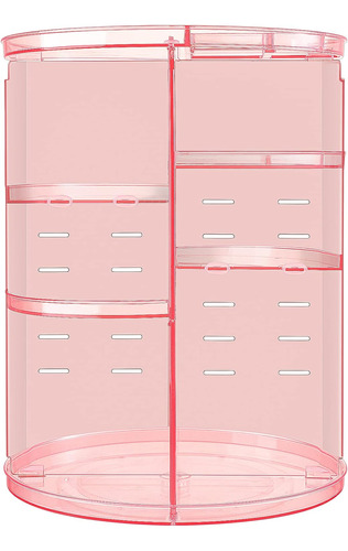 Organizador De Maquillaje Giratorio 360º Regulable - Rosa