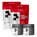 Combo Mass Titanium 17500+ Creatine Monohidratada Max Titani