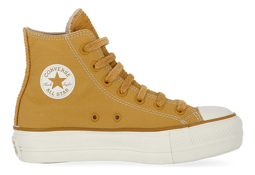 Converse Chuck Taylor Allstar Hi Plataforma Lift Brown Khaki