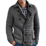 Chaqueta De Punto Tipo Cardigan De Invierno Para Hombre