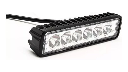 Barra Luz Foco Neblinero 6 Led 18w Auto Moto Camioneta 4x4