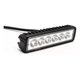 Barra Luz Foco Neblinero 6 Led 18w Auto Moto Camioneta 4x4