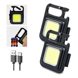 Mini Linterna Led Cob Llavero Iman Camping Abridor X2