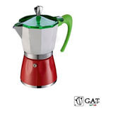 Cafetera Italiana Moka Tricolor, 1 Taza