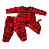 Carters Trio  Remera, Pant C/pie Polar Gorro 3/6 M Varón 